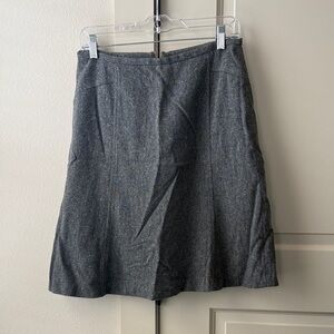 Ann Taylor Charcoal A-Line Skirt